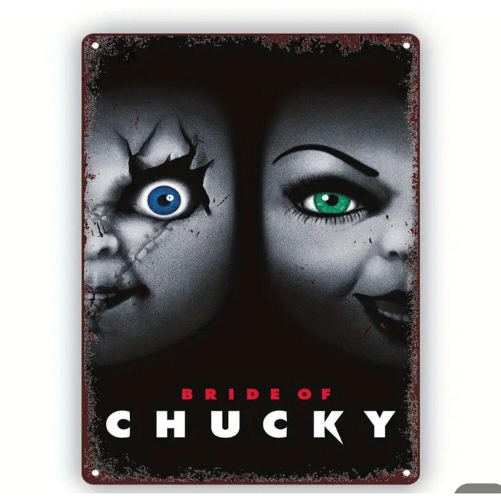 Bride‎ of chucky metal poster Old school horror wall decor